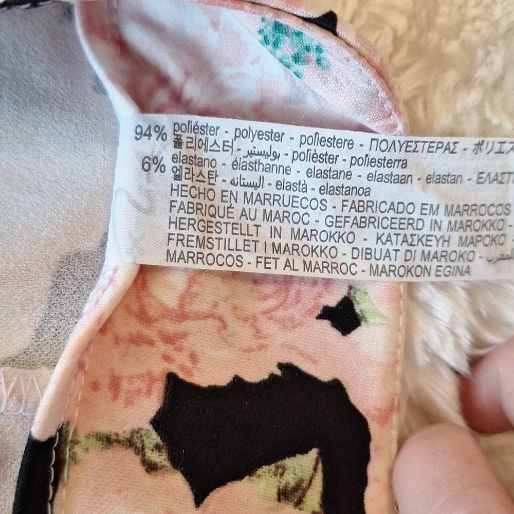 Zara Foral Pants Size XS - Picture 8 of 9